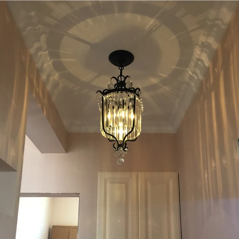 Черный Промышленные Кованые подвесной светильник для бара исследование Отель