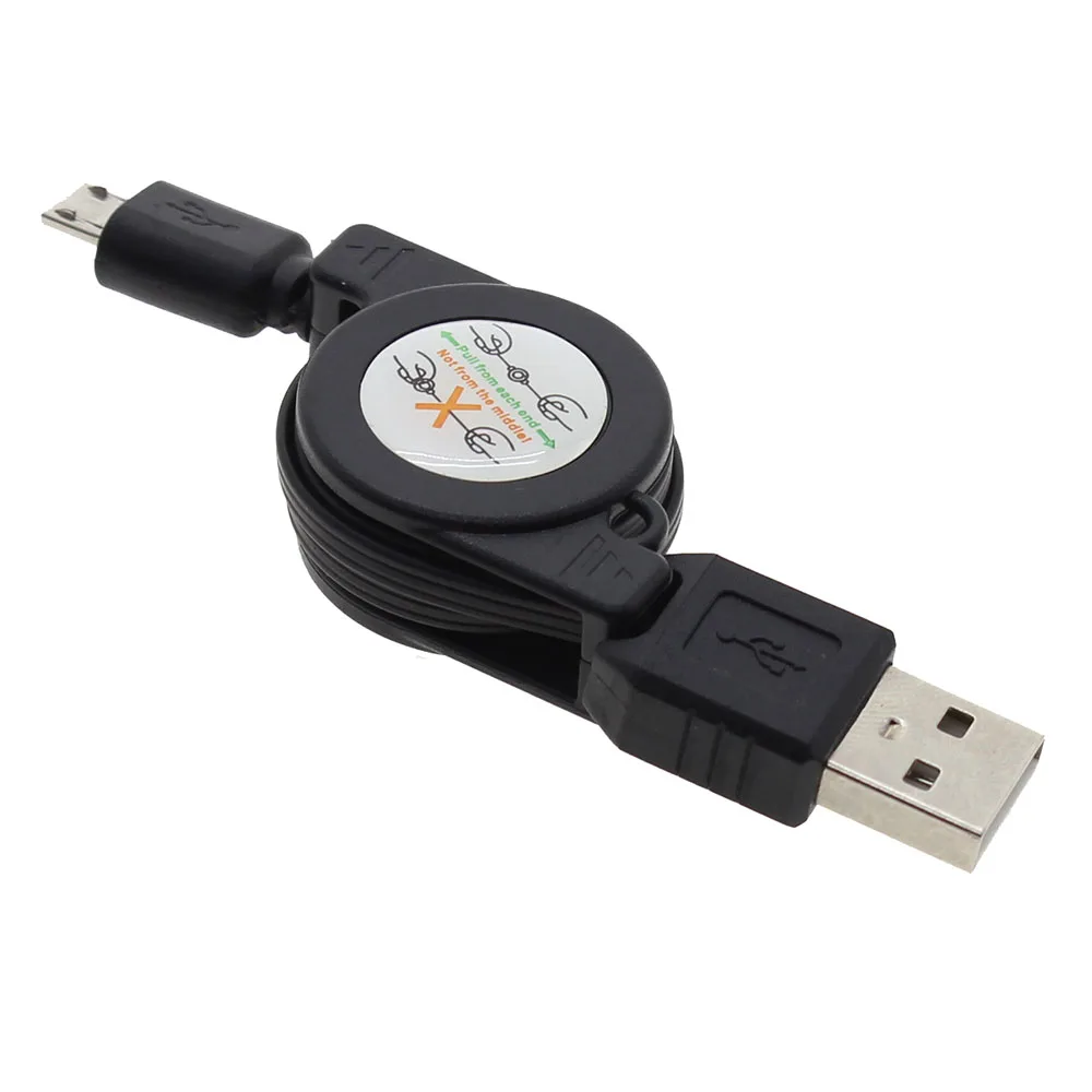 Около 70 см Выдвижной Micro USB кабель для Samsung Galaxy S3 S2 i9100 Note 2 других телефонов Android 5