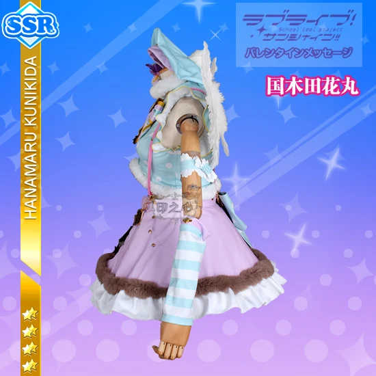 Аниме! Lovelive Sunshine Aqours Kunikida Hanamaru милое рождественское платье для пробуждения хора