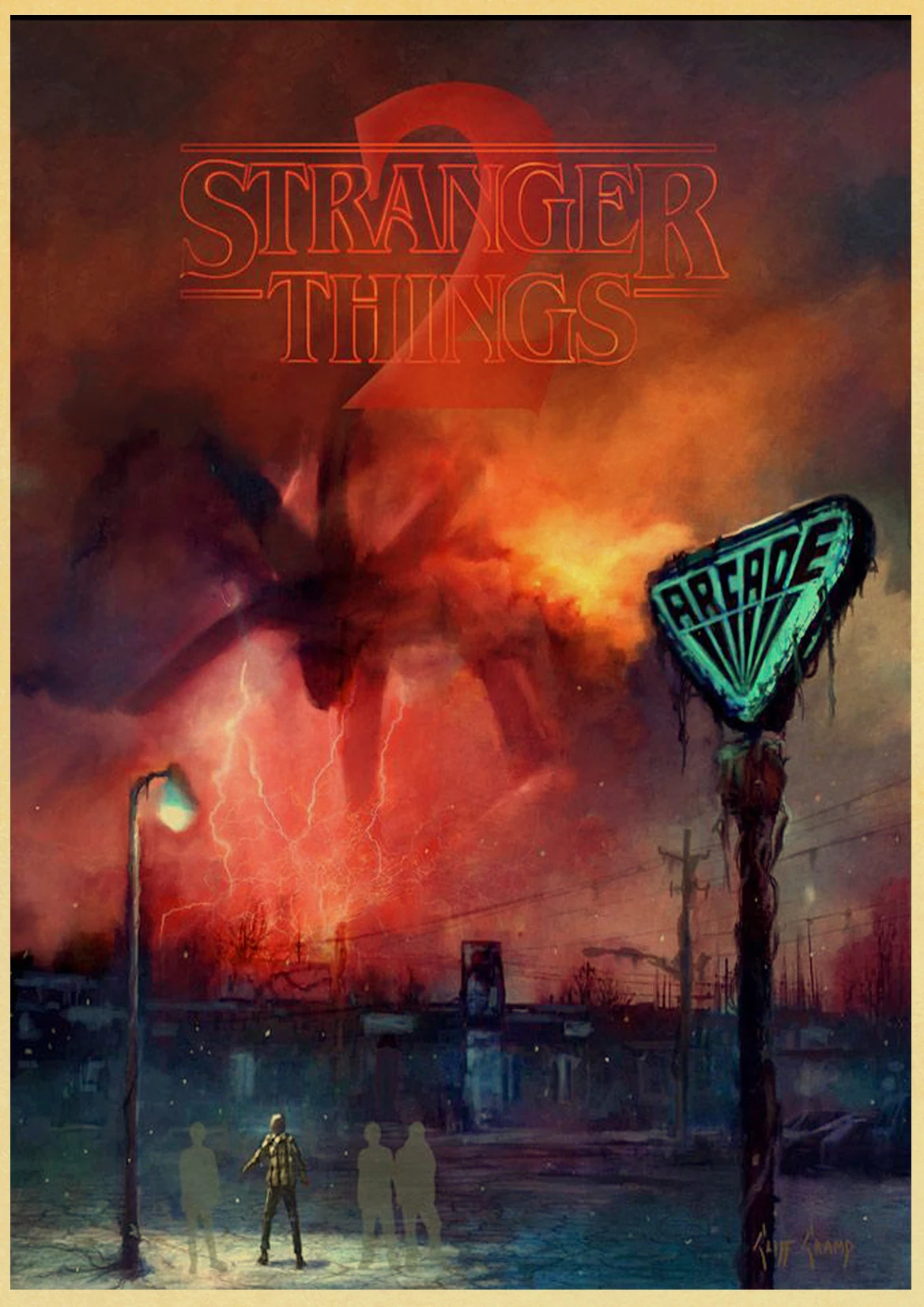 Классический фильм очень странные дела 2 настенный плакат ретро винтажная