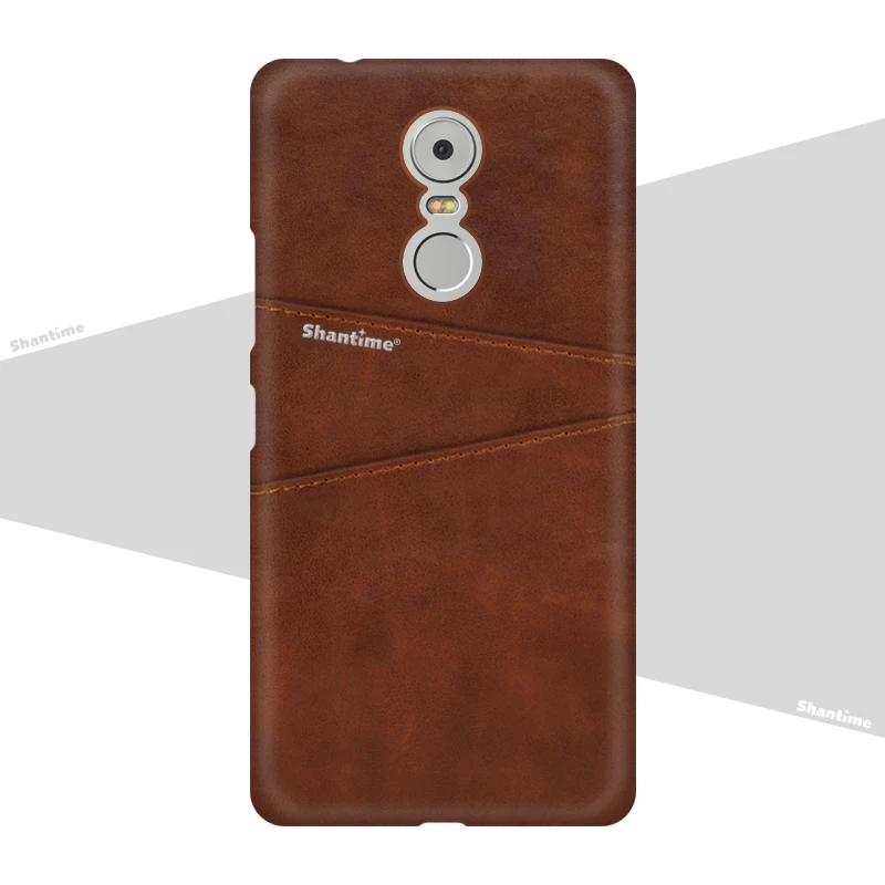 Brown Роскошный винтажный кожаный чехол для lenovo K6 Note чехол для телефона lenovo K6 Note слот для карт из искусственной кожи чехол - Цвет: Brown