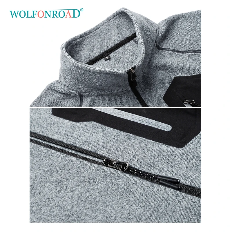 WOLFONROAD новая уличная флисовая куртка мужская теплая зимняя ветровка походная спортивная куртка пальто ветрозащитная горная одежда