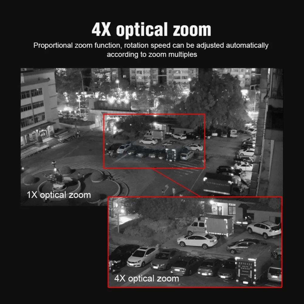 5 МП мини PTZ Пуля IP камера наружная 2592x1944 4X оптический зум IP66 Водонепроницаемая 50 м