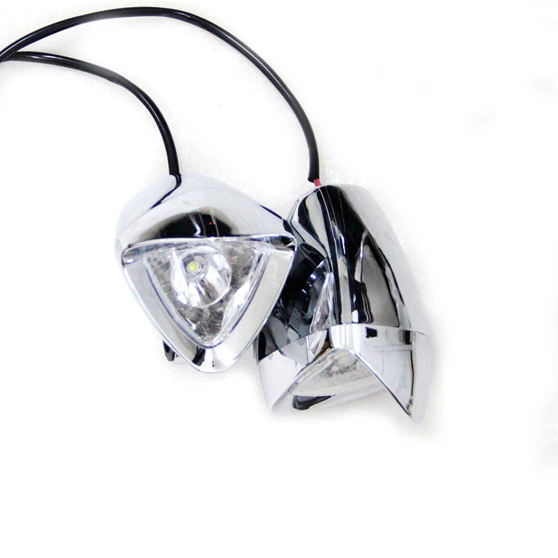 Треугольная светодиодная противотуманная фара хромированный Точечный