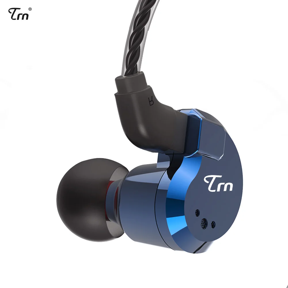 Наушники TRN с гибридной технологией 2DD + 2 BA гарнитура для бега и спорта Hi-Fi монитор