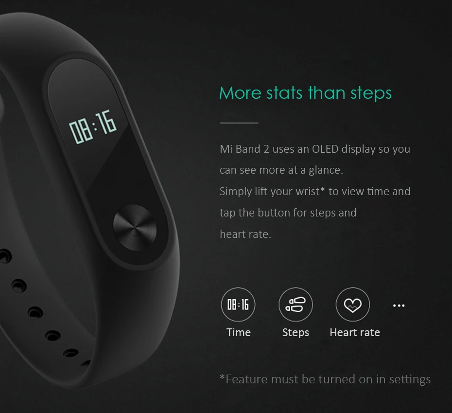 Xiaomi mi Band 2 mi band 2 Bluetooth 4,0 умный Браслет OLED экран фитнес-трекер для измерения сердечного ритма IP67 водонепроницаемый браслет