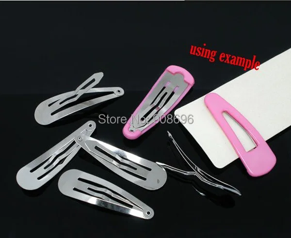 Wholesale 1500pcs Blank Snap Clip Silver Metal Non Slip DIY Hair Accessories Slides Bow Click Parts | Красота и здоровье