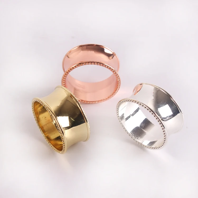 Кольцо для салфеток 6 шт./лот Золотое и серебряное кольцо в отеле Корейская