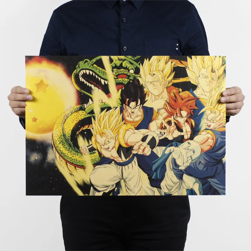 Драконий шар фигурки Супер Саян Гоку хорошо наклейки dragon ball Z фигурка игра карта деко плакат наклейки для детской спальни