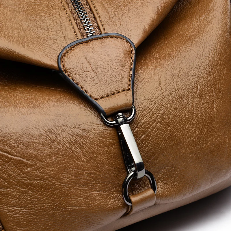 Женский кожаный рюкзак винтажный повседневный для девушек 2019|Женские рюкзаки| |