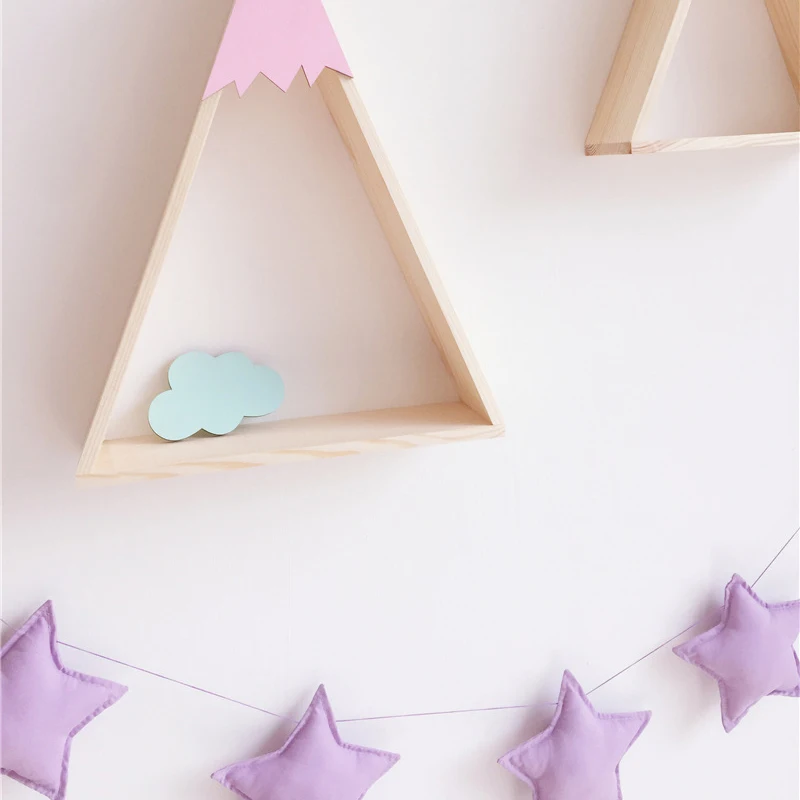 5 шт./компл. подвесная гирлянда со звездами перьевая в скандинавском стиле