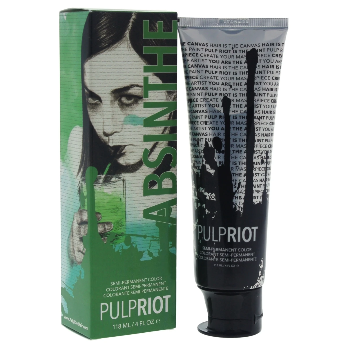 Мякотью Riot U HC 11676 4 унц. полу постоянный абсент волос Цвет для унисекс зеленый|Чаши