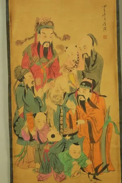 Китайская антикварная коллекция бутик каллиграфии и живописи Бог долголвия