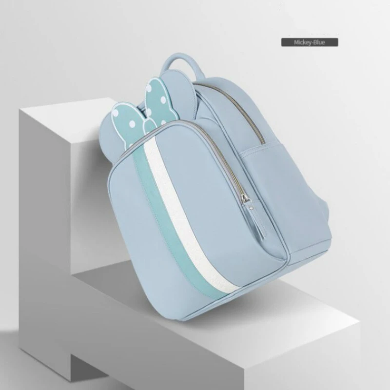 blue Disney мягкий подгузник мешок USB бутылка Теплоизоляция мешок мать подгузник кормление уход за младенцем пеленка пеленания мешок Оксфорд Рюкзак - Цвет: blue