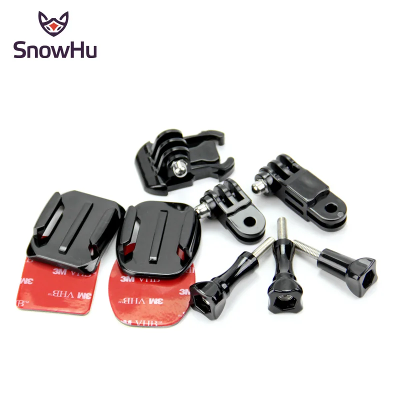 Аксессуары SnowHu для Gopro набор стикер 3M клей винт Гоу про hero 9 8 7 6 5 Экшн камера Eken