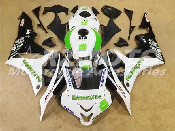 

ACE KITS Новый ABS Набор для инжекции обтекателей Подходит для HONDA CBR600F5 2007 2008 CBR600F5 07 08 Белый Зеленый F63