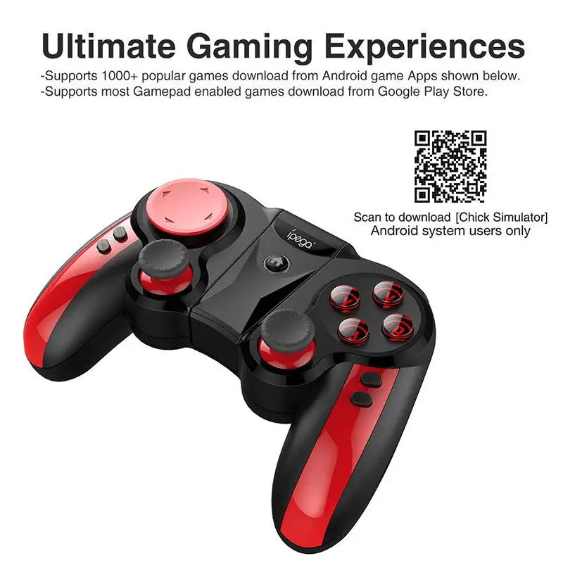 Ipega беспроводной Bluetooth игровой контроллер джойстик для Android/iOS/ПК PUBG vs gamesir f1 l1