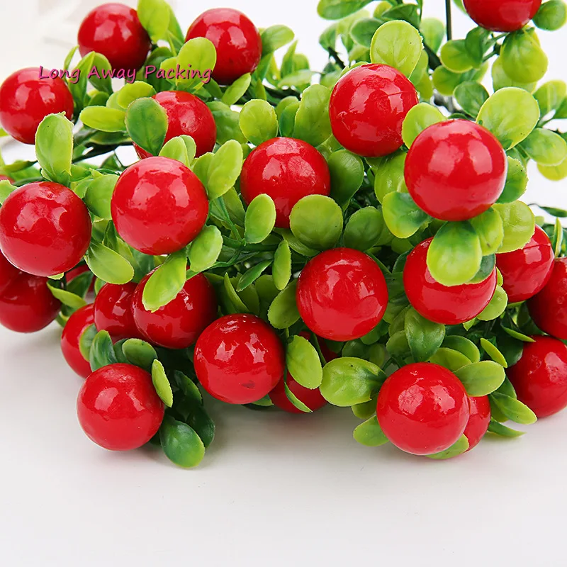 Искусственные вишни Чили фрукты Plantas бонсай Frutas дерево роща искусственные растения мини дерево