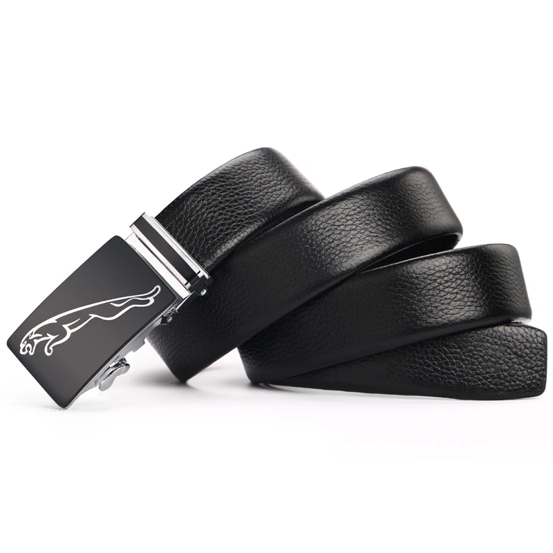 2019 Simple Atmosphere High-end business New Sports and leisure Fashion Automatic Buckle Men's Belt leather belt 12542 | Аксессуары