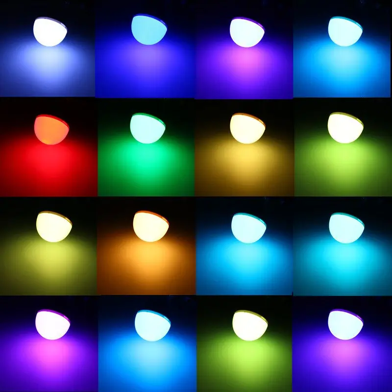 SMUXI RGB светильник светодиодный лампы E27 B22 5W 10W Цвет меняющийся Точечный люстра ing с