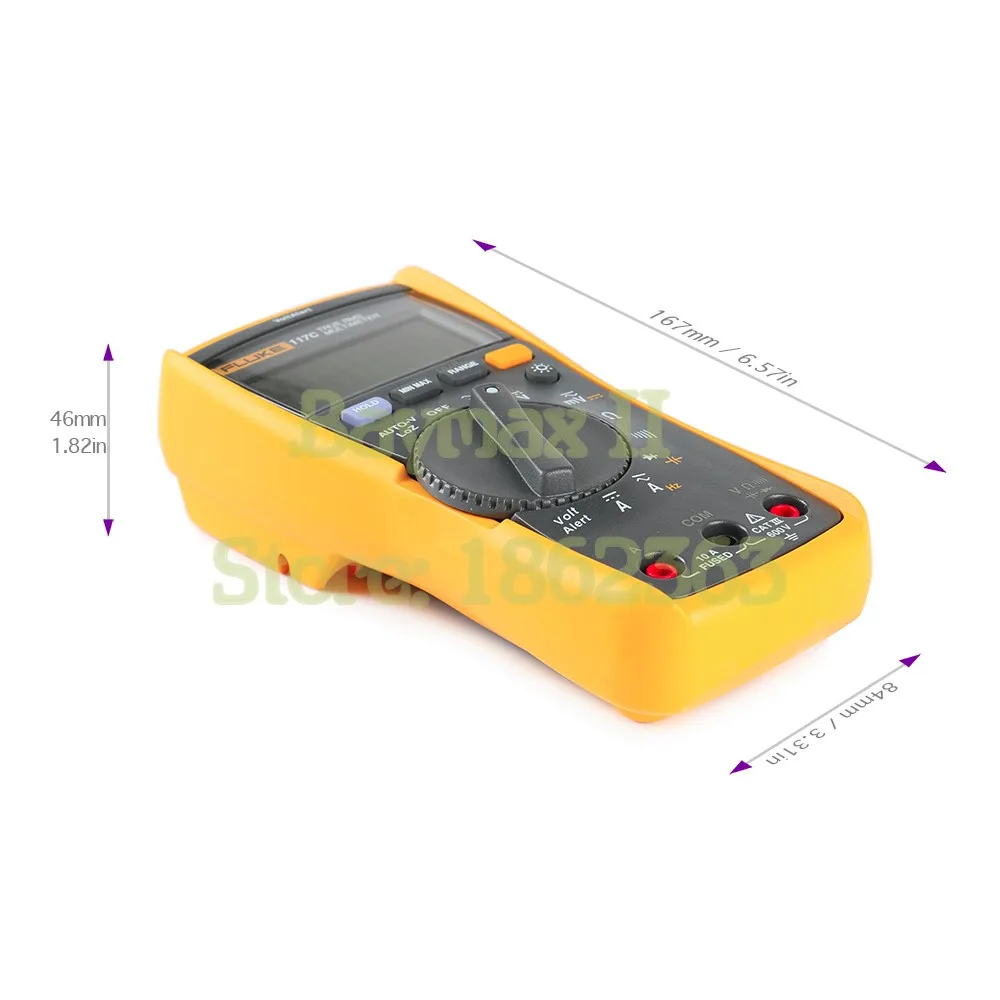 Цифровой мультиметр Fluke 117C True RMS с автоматическим напряжением с переменным/постоянным током, емкостью, сопротивлением, частотным измерением