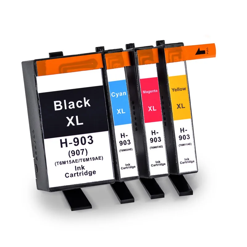 Картридж для принтера Hp Officejet Pro 6960 6961 6963 6964 6965 6966 6968 6970 6971 907 4 шт.|Чернильные