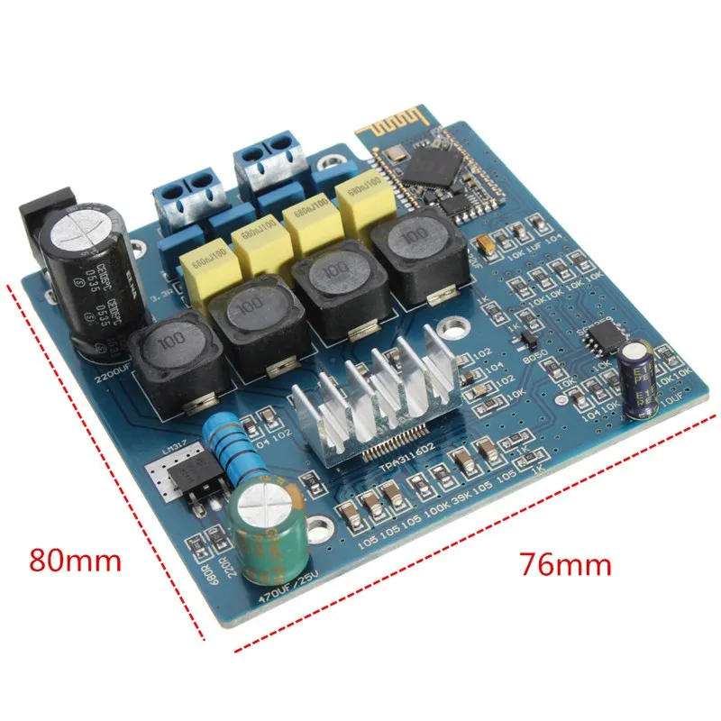 Frss Доставка новый продукт 24VDC TPA3116 Плата усилителя Bluetooth класса D 50 Вт * 2 A плата CSR4.0