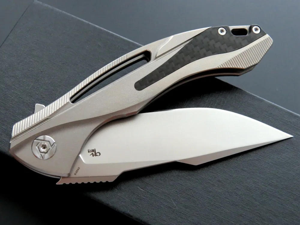 CH CH3519 59 60HRC S35VN blade TC4 складной нож с рукояткой из титанового сплава уличный