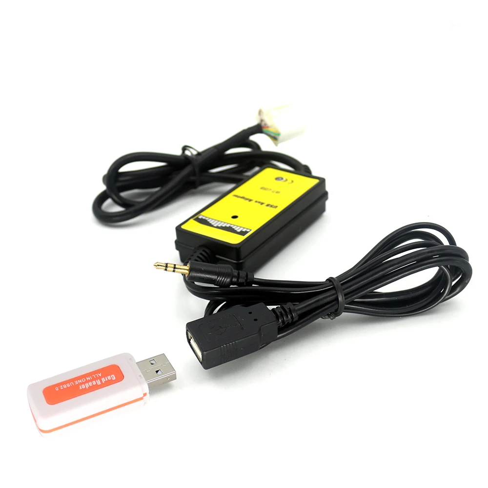 USB + AUX аудио кабель адаптер Автомобильный цифровой CD плеер MP3 смены для Honda Accord Civic