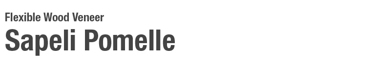Натуральный шпон Sapeli Pomelle с крафтовой бумагой