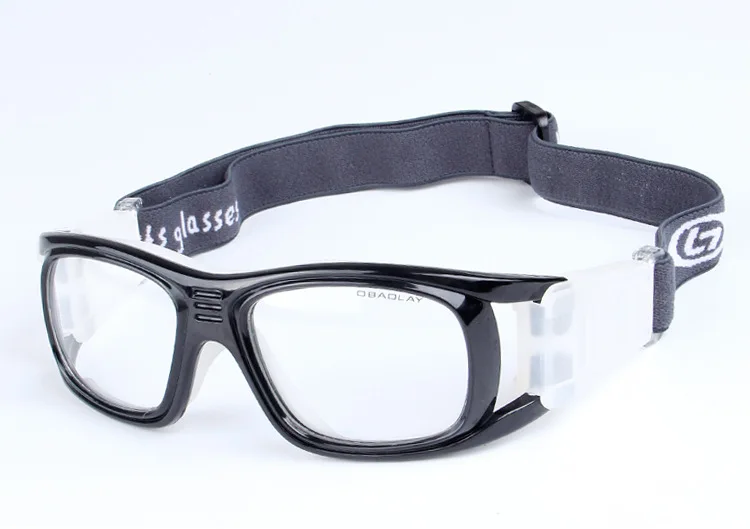 Чашма Спорт Gafas женщины и мужчины Баскетбол очками кадр негабаритных черный квадрат драйвер спортивные очки - Цвет оправы: Черный