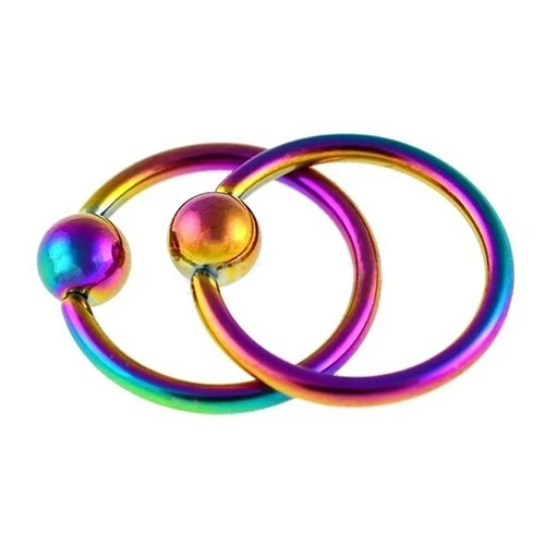 Модное хирургическое кольцо для носа 2 шт. 4 мм мужчин и женщин из стали с кнопкой