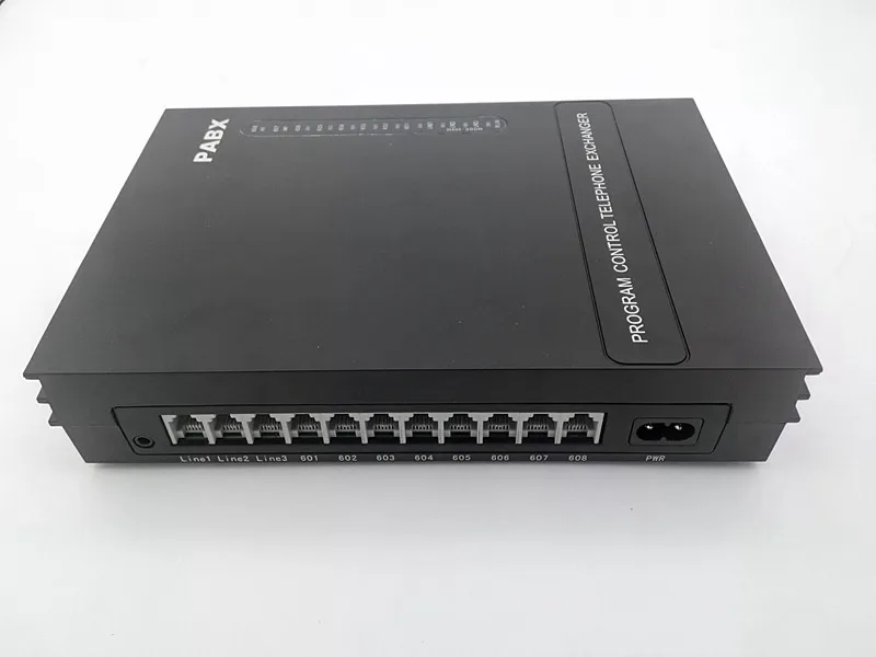 Высококачественная китайская телефонная система PBX VinTelecom SV308 MINI / PABX с 3 линиями и 8
