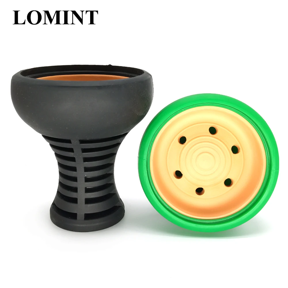 LOMINT силиконовая с глиняным кальяном табачная чаша для кальяна кальяны Chicha Narguile DIY