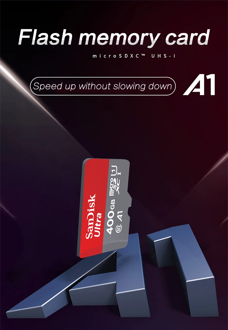 SanDisk A1 слот для карт памяти micro sd карты памяти class 10 SDXC ультра SDHC 400 Гб 100 МБ/с. UHS-I карты micro sd