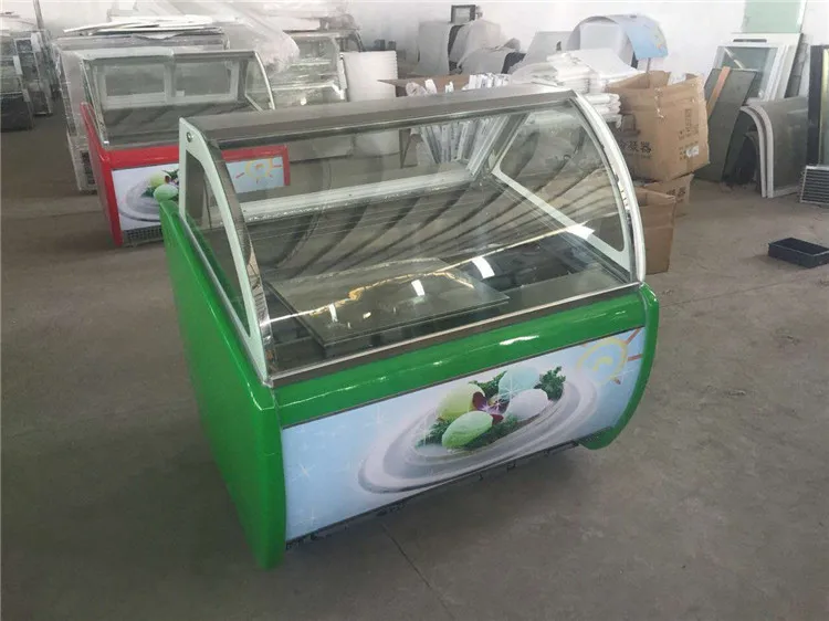 Gelato мягкий/твердый прилавок для мороженого витрина Холодильный шкаф