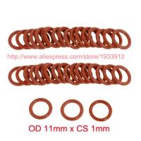 od 11mm x cs 1mm silicone rubber o ring o ring oring seal