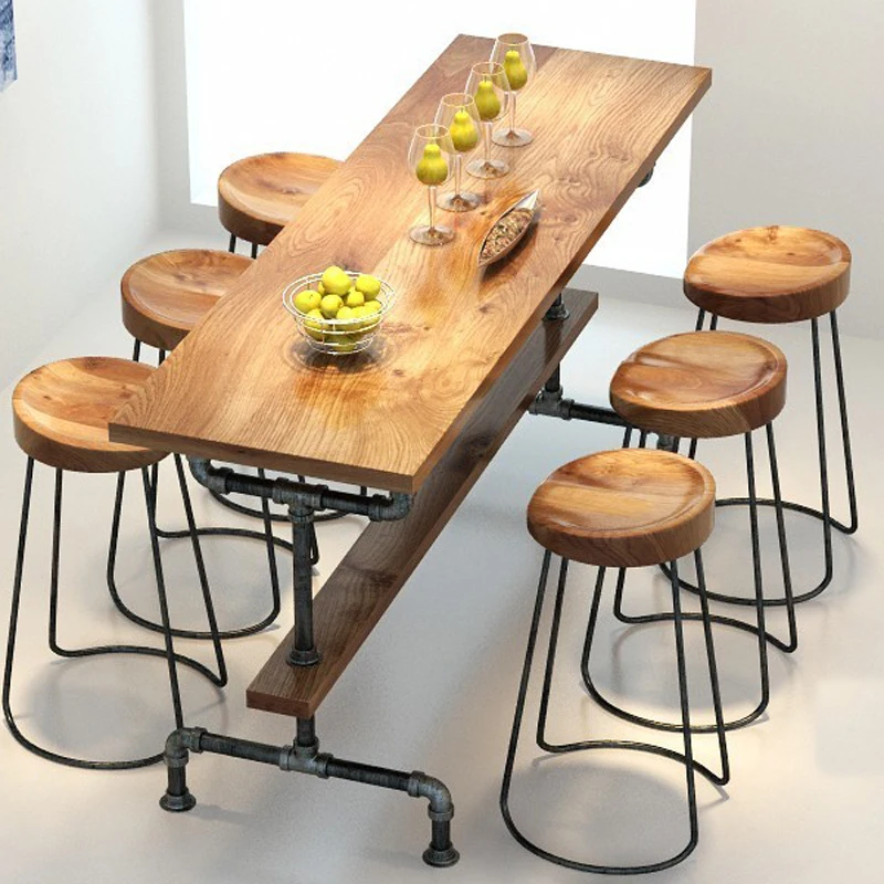 Деревенская ретро мебель винтажный металлический барный стул антикоррозийная