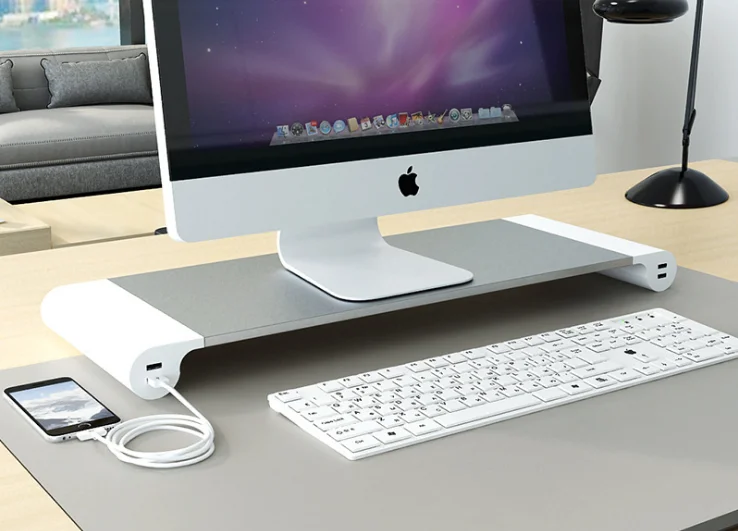 Классический дизайн портативный держатель с 4 портами USB для ноутбука компьютера