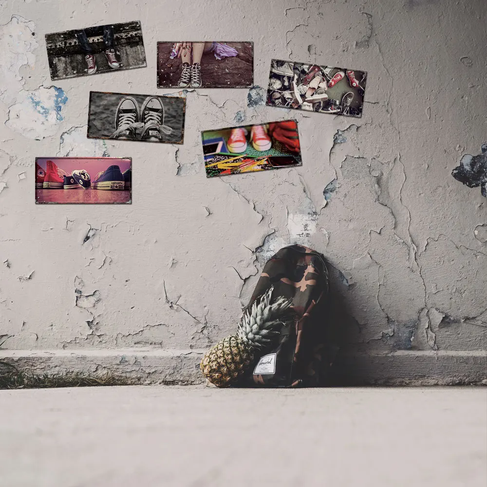 3D популярный Ностальгический постер винтажная спортивная обувь обои