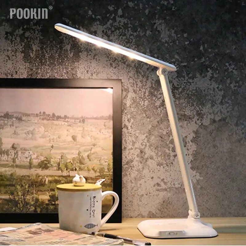 Светодиодная настольная лампа с USB зарядкой долговечная защитой для глаз спальни
