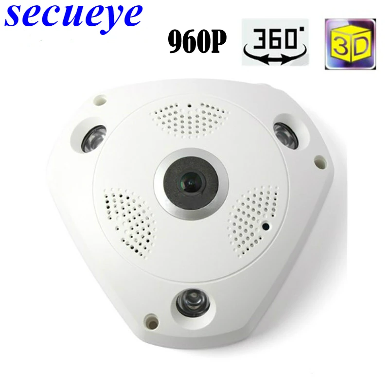 Secueye 360 градусов панорамная VR камера HD 960P беспроводная WIFI ip домашняя система