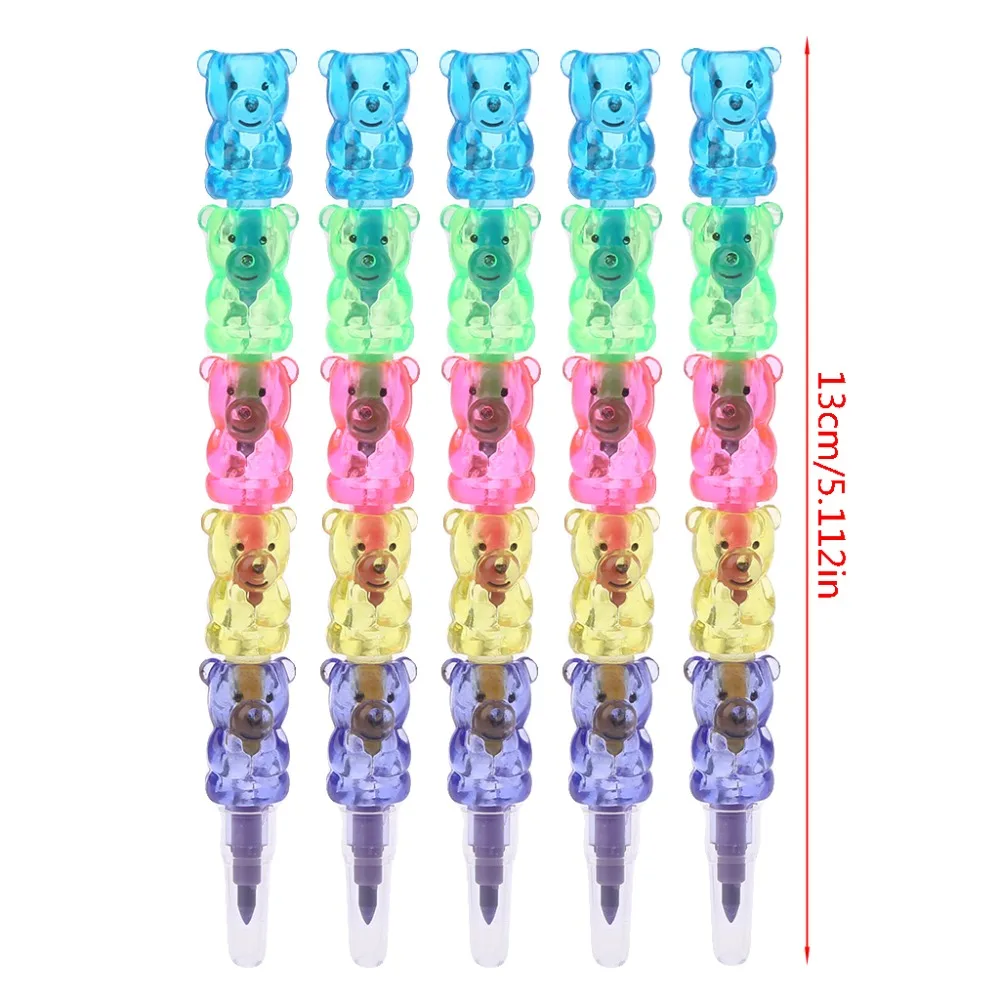 4 шт./компл. 5 цветов укладчик Замена симпатичный Снеговик карандаш для школы дети