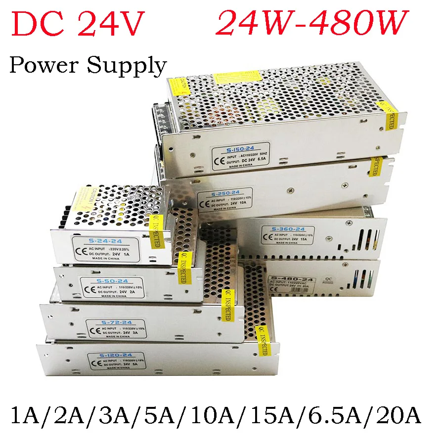 Светодиодный трансформатор источник питания 24 В постоянного тока Светодиодная