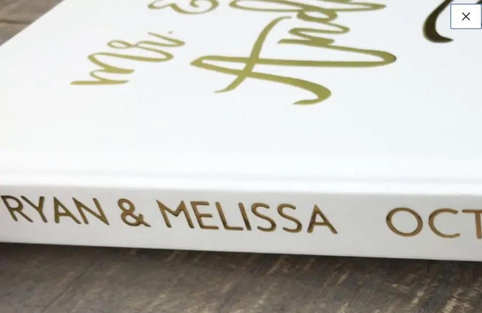 Livre d'or de mariage personnalisé infinity love, carnet de souvenirs Mr & Mrs paysage, livre de photos instantanées, stand de photos