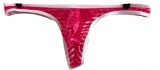 Мужские стринги нижнее белье сексуальные Полосатые просвечивающие с U-образным