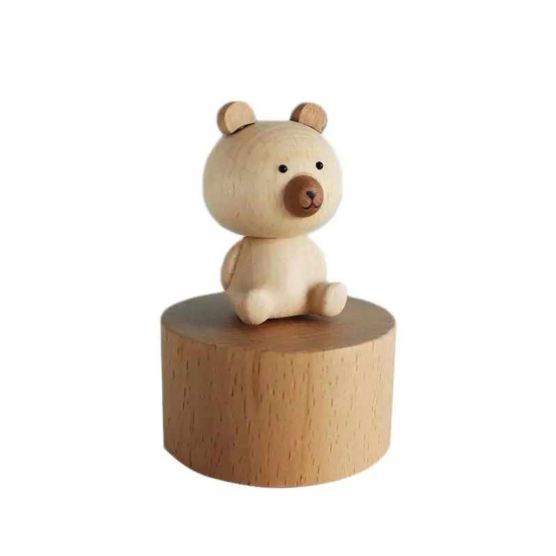 I Kawaii Zakka музыкальные коробки деревянная музыкальная шкатулка деревянные поделки Ретро подарок на день рождения Дети Винтаж украшение дома аксессуары Горячая Распродажа - Цвет: I