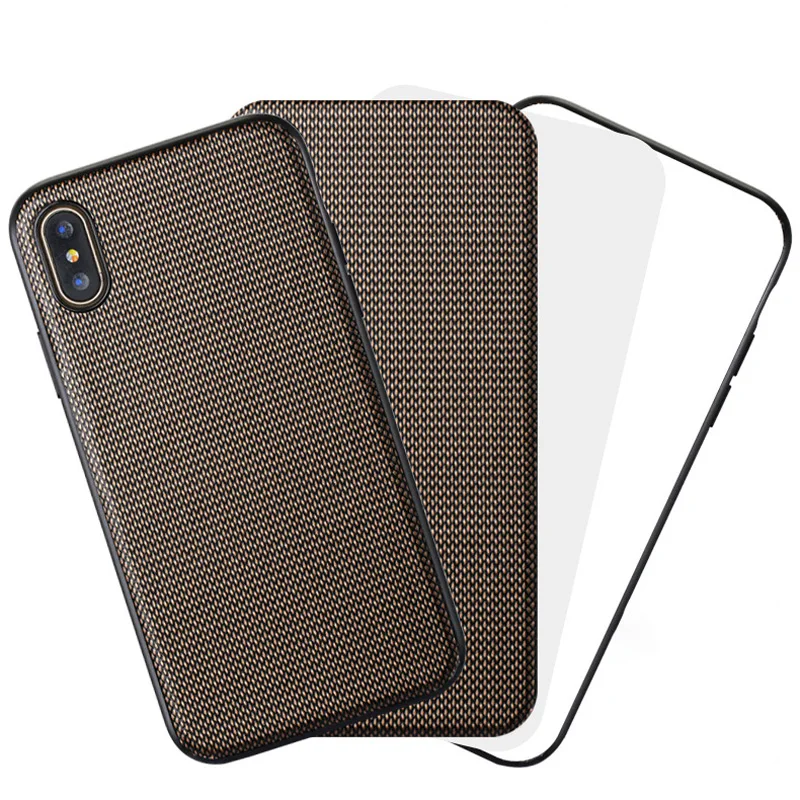 Чехол из натуральной кожи для iPhone X чехол с алмазной текстурой полноразмерный SE 5