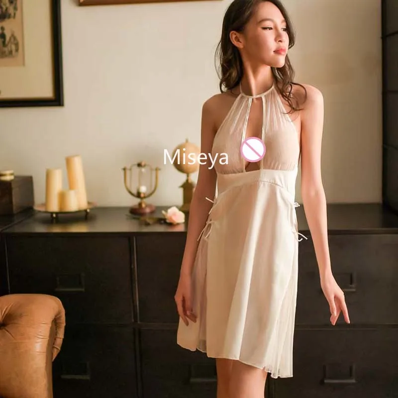 Женская пикантная одежда для сна рубашки черное красное белое сексуальное