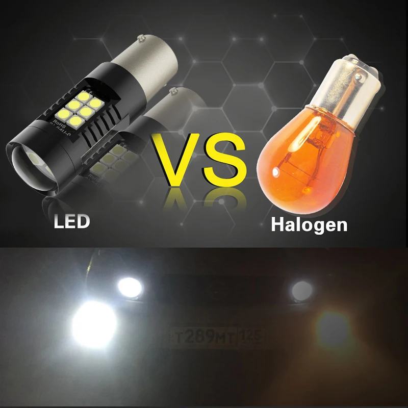 2 шт. 1156 BA15S P21W LED BAU15S PY21W лампы 1157 P21/5 W 21SMD 3030 чипы T20 7440 W21W 7443 W21/5 для автомобильных